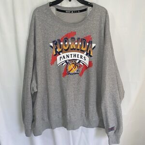 Adidas Florida Panthers Reverse Retro Crewneck Sweatshirt Mens 5XL NHL Hockey